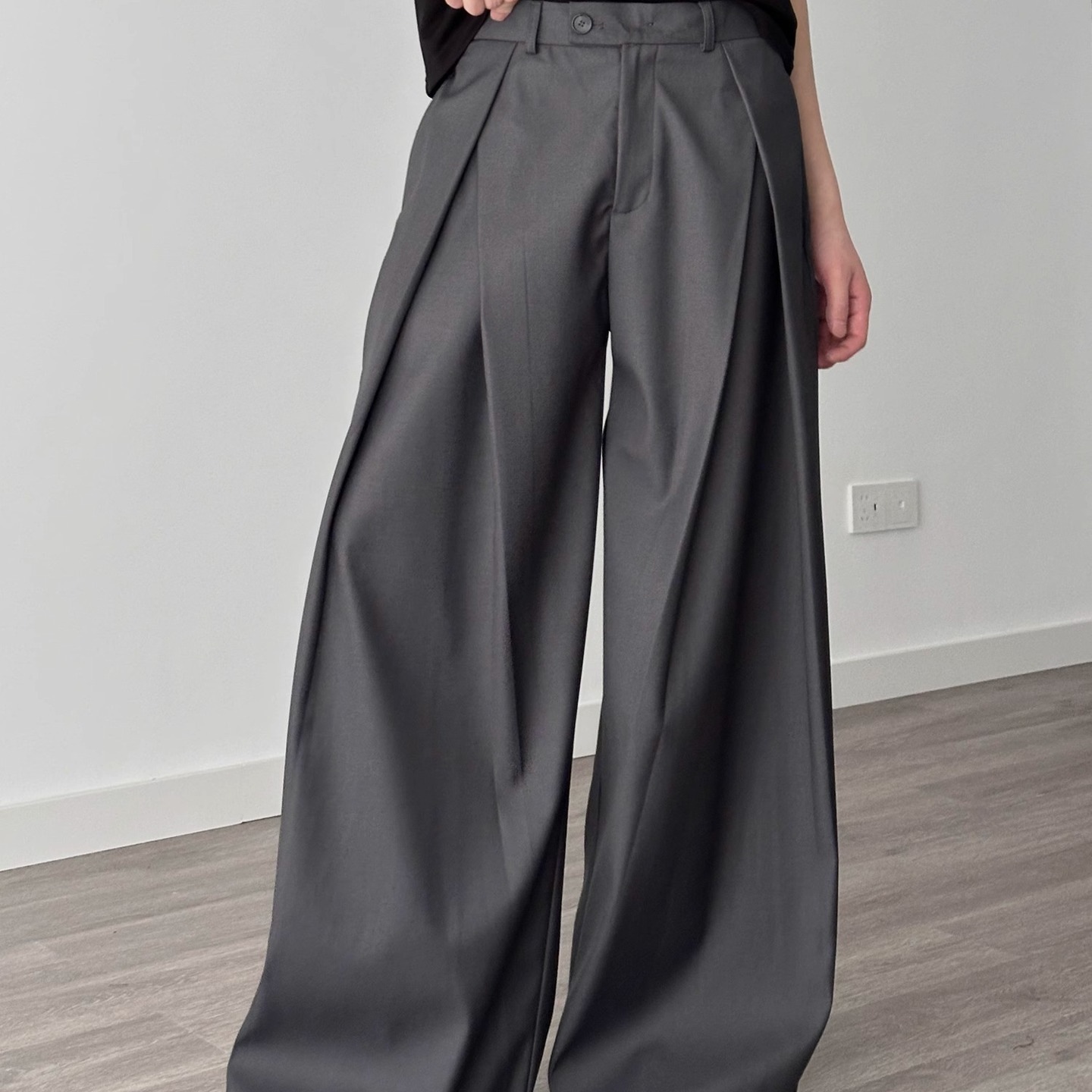 Street Fashion Men 2025 - 2025 Nuovi pantaloni da abito neri